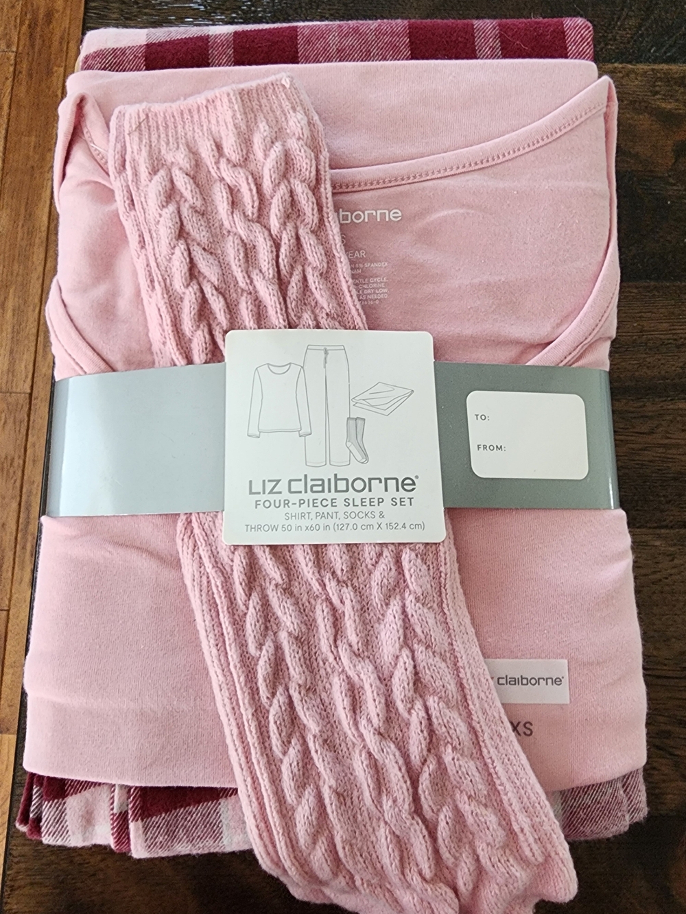 Liz Claiborne Dusty Rose Four-Piece Sleep Set